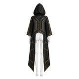Stellar Blade: Blood Rain Eve Women White Jumpsuit with Black Cape Cosplay Costume Outfit Halloween Carnival Suit