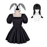 Alien Stage Sua Black Bunny Girl Dress Cosplay Costume Outfit Halloween Carnival Suit