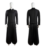 Suguru Geto Black Suit Cosplay Costume Outfit Halloween Carnival Suit
