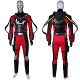 Suicide Squad: Kill the Justice League Deadshot Red Outfit Cosplay Costume