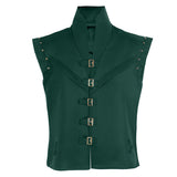 Tangled Flynn Rider Green Vest Cosplay Costume Outfit Halloween Carnival Suit