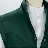 Tangled Flynn Rider Green Vest Cosplay Costume Outfit Halloween Carnival Suit