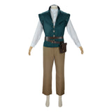 Tangled Flynn Rider Green Vest Outfit Cosplay Costume Outfits Halloween Carnival Suit