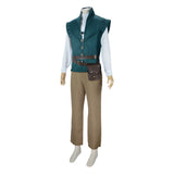 Tangled Flynn Rider Green Vest Outfit Cosplay Costume Outfits Halloween Carnival Suit