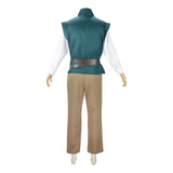 Tangled Flynn Rider Green Vest Outfit Cosplay Costume Outfits Halloween Carnival Suit