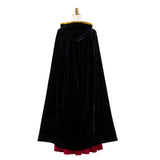 Tangled Mother Gothel Women Red Dress with Black Cape Cosplay Costume Outfit Halloween Carnival Suit