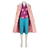 Tashigi Women Pink Cloak Outfit Cosplay Costume Outfit Halloween Carnival Suit