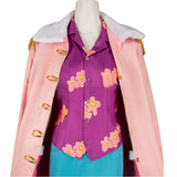 Tashigi Women Pink Cloak Outfit Cosplay Costume Outfit Halloween Carnival Suit