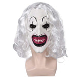 Terrifier 3 (2024) Art the Clown Cosplay Mask With Santa Face Halloween Carnival Costume Accessories