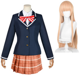 The Angel Next Door Spoils Me Rotten Shiina Mahiru Women Blue Uniform Cosplay Costume Outfit Halloween Carnival Suit