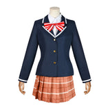 The Angel Next Door Spoils Me Rotten Shiina Mahiru Women Blue Uniform Cosplay Costume Outfit Halloween Carnival Suit