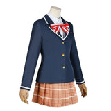 The Angel Next Door Spoils Me Rotten Shiina Mahiru Women Blue Uniform Cosplay Costume Outfit Halloween Carnival Suit