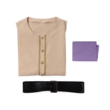 The Backrooms Clark White Sleeveless Pirate Outfit Cosplay Costume Outfit Halloween Carnival Suit