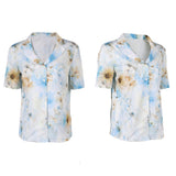 The Backrooms Mary Women White Printed Shirt Cosplay Costume Outfit Halloween Carnival Suit