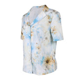 The Backrooms Mary Women White Printed Shirt Cosplay Costume Outfit Halloween Carnival Suit