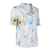 The Backrooms Mary Women White Printed Shirt Cosplay Costume Outfit Halloween Carnival Suit