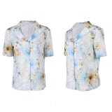 The Backrooms Mary Women White Printed Shirt Cosplay Costume Outfit Halloween Carnival Suit