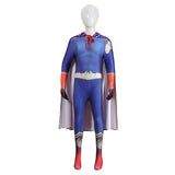 THE BOYS Homelander Kids Children Blue Jumpsuit Cosplay Costume Outfit Halloween Carnival Suit