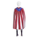 THE BOYS Homelander Kids Children Blue Jumpsuit Cosplay Costume Outfit Halloween Carnival Suit