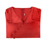 The Bride of Frankenstein The Bride Women Red Dress Cosplay Costume Outfit Halloween Carnival Suit