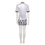 The Cranberries Dolores O'riordan Women White Outfit Cosplay Costume Outfits Halloween Carnival Suit