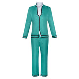 The Disastrous Life of Saiki K Saiki Kusuo Green Outfit Cosplay Costume Outfit Halloween Carnival Suit