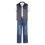 The Electric State 2025 Keats Black Outift Cosplay Costume Outfits Halloween Carnival Suit