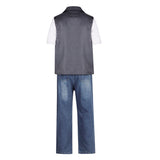 The Electric State 2025 Keats Black Outift Cosplay Costume Outfits Halloween Carnival Suit