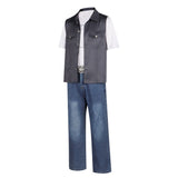 The Electric State 2025 Keats Black Outift Cosplay Costume Outfits Halloween Carnival Suit