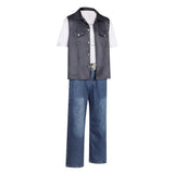 The Electric State 2025 Keats Black Outift Cosplay Costume Outfits Halloween Carnival Suit
