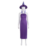 The Emperor‘s New Groove Yzma Women Purple Dress Cosplay Costume Outfit Halloween Carnival Suit