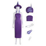 The Emperor‘s New Groove Yzma Women Purple Dress Cosplay Costume Outfit Halloween Carnival Suit