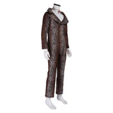 The Fifth Element Ruby Rhod Brown Jumpsuit Cosplay Costume Outfits Halloween Carnival Suit