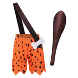 The Flintstones Fred Flintstone Kids Children Orange Outfit Cosplay Costume Outfits Halloween Carnival Suit