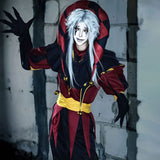 The Freak Circus Pierrot Outfit Cosplay Costume Outfit Halloween Carnival Suit