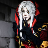 The Freak Circus Pierrot Outfit Cosplay Costume Outfit Halloween Carnival Suit