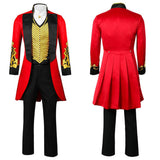 The Greatest Showman P.T. Barnum Red Outfit Cosplay Costume Outfit Halloween Carnival Suit