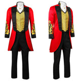 The Greatest Showman P.T. Barnum Red Outfit Cosplay Costume Outfit Halloween Carnival Suit