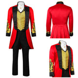 The Greatest Showman P.T. Barnum Red Outfit Cosplay Costume Outfit Halloween Carnival Suit