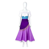 The Hunchback of Notre Dame Esmeralda Women Purple Dress Cosplay Costume Outfit Halloween Carnival Suit
