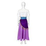 The Hunchback of Notre Dame Esmeralda Women Purple Dress Cosplay Costume Outfit Halloween Carnival Suit