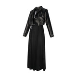 The Hundred Line Shizuhara Hiruko Black Outfit Women Dress Cosplay Costume Outfits Halloween Carnival Suit