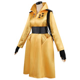 The Hunger Games Drusilla Women Yellow Outfit Cosplay Costume Outfit Halloween Carnival Suit