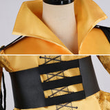 The Hunger Games Drusilla Women Yellow Outfit Cosplay Costume Outfit Halloween Carnival Suit