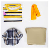 The Kid from Number Eight El Chavo Yellow Outfit Cosplay Costume Outfit Halloween Carnival Suit