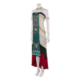 The Legend of Zelda Sonia Green Dress Outfit Cosplay Costume Outfits Halloween Carnival Suit