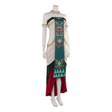 The Legend of Zelda Sonia Green Dress Outfit Cosplay Costume Outfits Halloween Carnival Suit