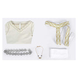 The Lord of the Rings Éowyn White Outfit Women Cosplay Costume Outfits Halloween Carnival Suit