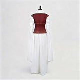 The Lord of the Rings Éowyn Women White Outfit Cosplay Costume Outfit Halloween Carnival Suit