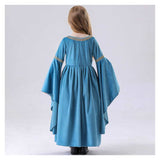 The Lord Of The Rings Arwen Kids Children Blue Dress Cosplay Costume Outfits Halloween Carnival Suit